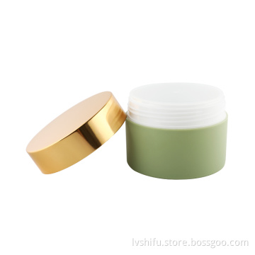 Leeres Glas aus eloxierter Aluminium-Kosmetikcreme